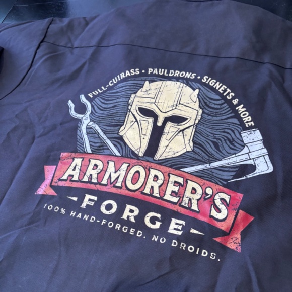 Rare NWOT Star Wars Celebration Armorers Forge Adult Work Shirt Size XL - Picture 5 of 8